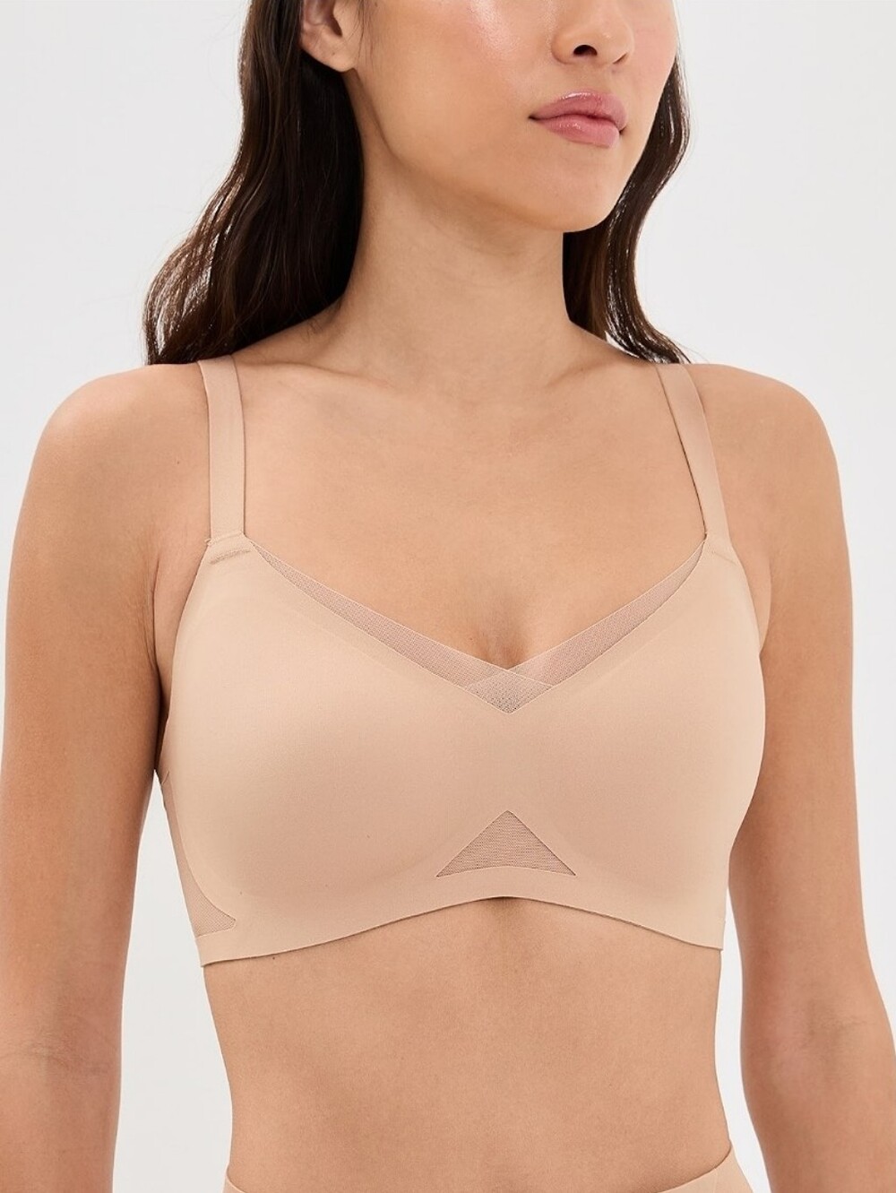 Honeylove Crossover Bra In Nude Size S Or 34B/C